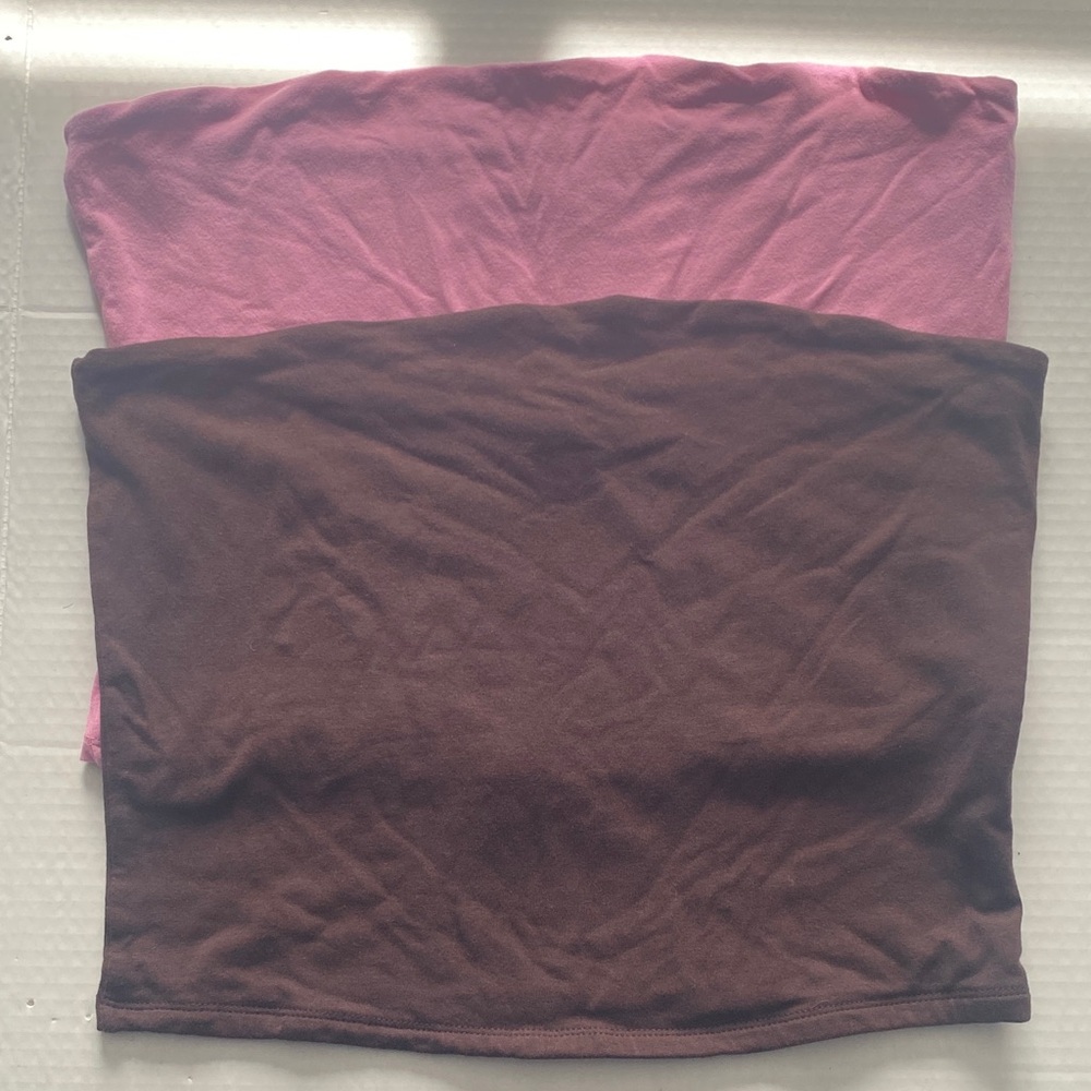 Tilly's Brown/PinkTube Top Bundle